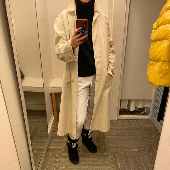 Nili Lotan Beige Trench Coat M - Picture 3 of 3